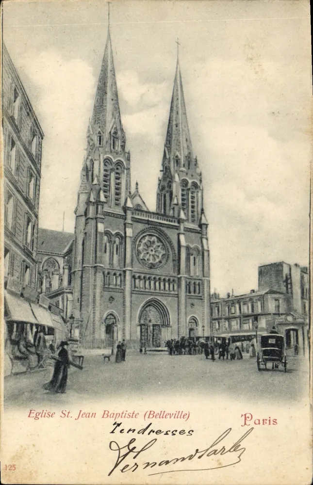 Kirche Saint-Jean-Baptiste (Belleville) — Paris — Vernamssarky, n°125 - Vorderseite