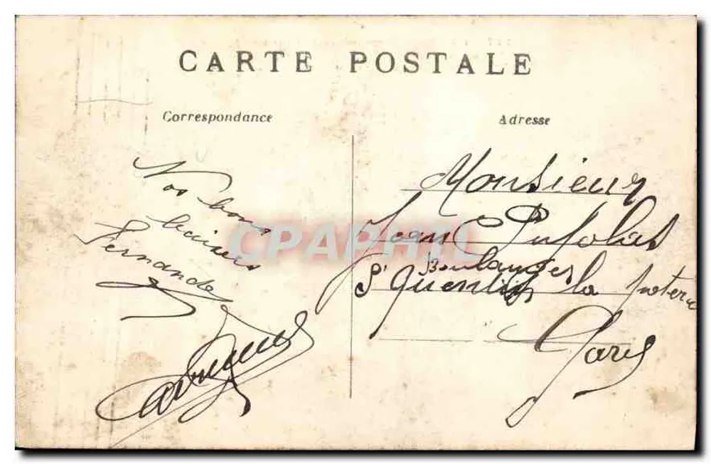 PARIS — Panorama do rio Sena em direção à Cidade — C. M. n°147 - Verso
