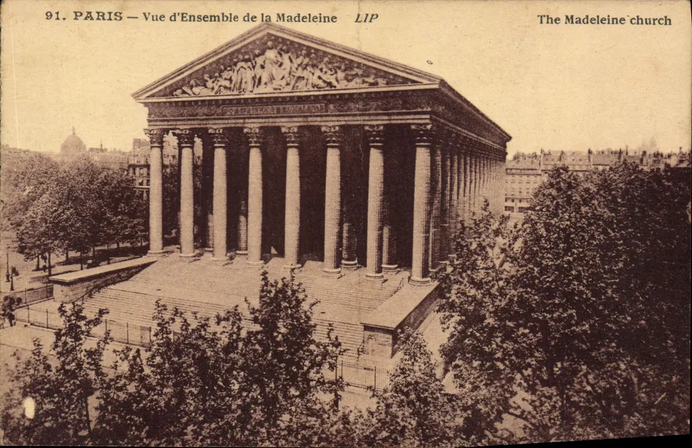 PARIS — Vista Geral da Madeleine — LIP - Frente