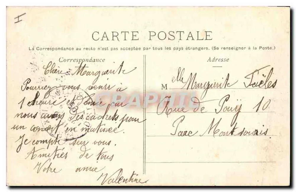 Bois de Boulogne — Mare d'Auteuil. Pont rustique — P. Marmuse, Parigi, n° 228 - Verso