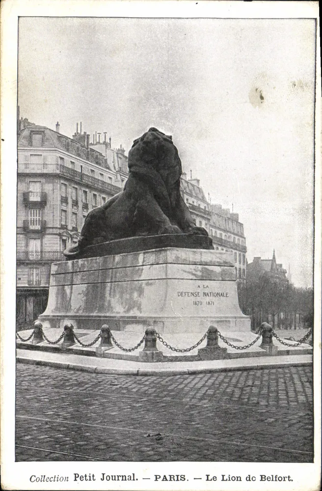 Der Löwe von Belfort — Paris — Sammlung Petit Journal - Vorderseite