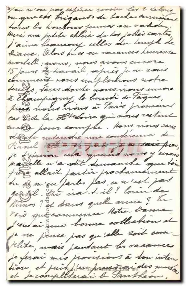 Paris. Notre-Dame, vista geral — editor desconhecido, n°9 - Verso