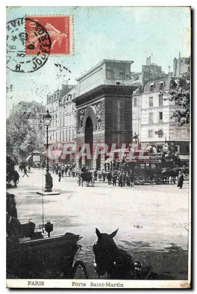 Paris — Porta Saint-Martin — editor desconhecido, número de série não visível - Frente