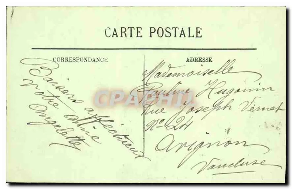 파리 — 라 마데leine과 플라스 — LL. 번호 1173 - 뒷면