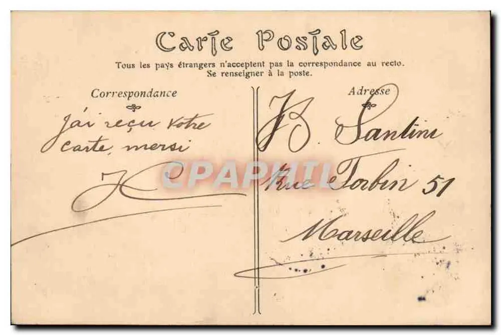 Paris — A Torre Saint-Jacques — Editor não identificado, n° de série 84 - Verso