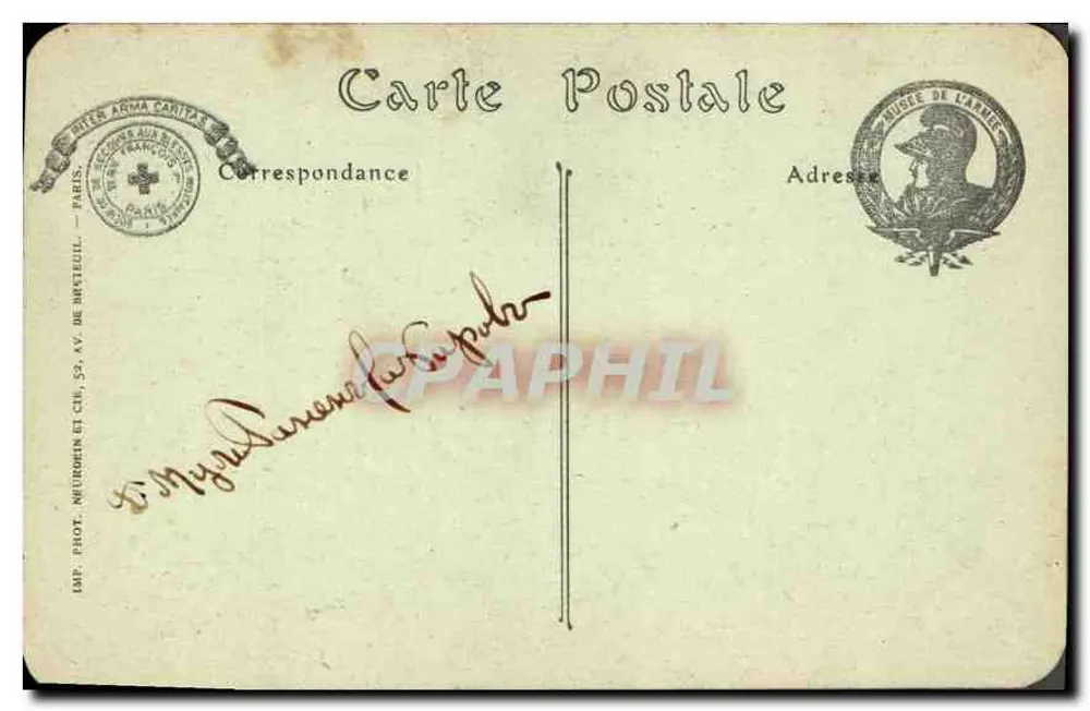 Gladiateurs — Musée de l'Armée, Salle Bayard — N°1 Mirmillon, N°2 Rétiaire — N.D. Phot. - Verso