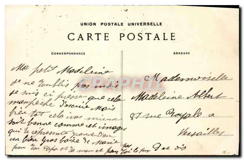 São Miguel Arcanjo — estátua na abside do Sagrado Coração de Montmartre — G. C. em Paris, n°911 - Verso