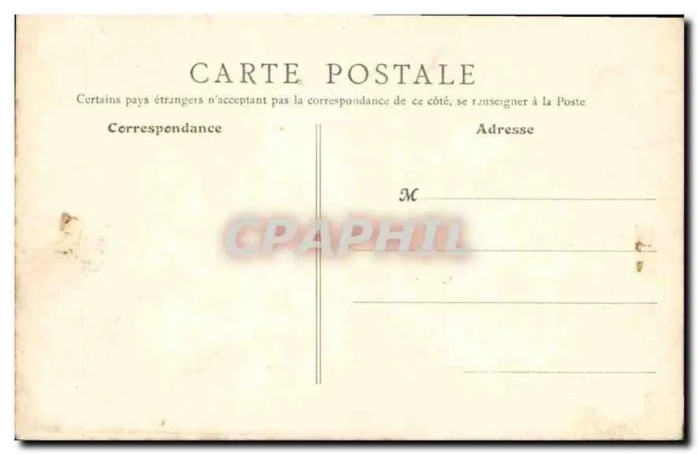 Paris — Estátua da República — G. F. Paris, n° 50 - Verso
