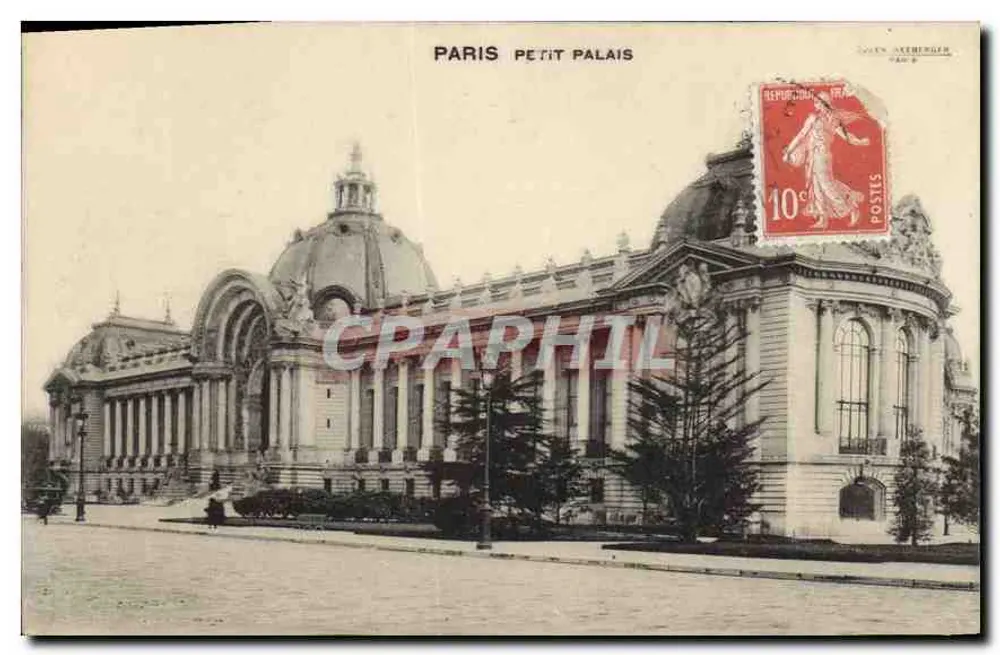 Paris Petit Palais — vista arquitetônica — editor G. Athénger, n° 86 - Frente