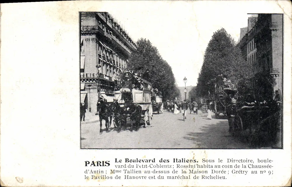 Paris — Der Boulevard des Italiens — Verlag nicht sichtbar - Vorderseite