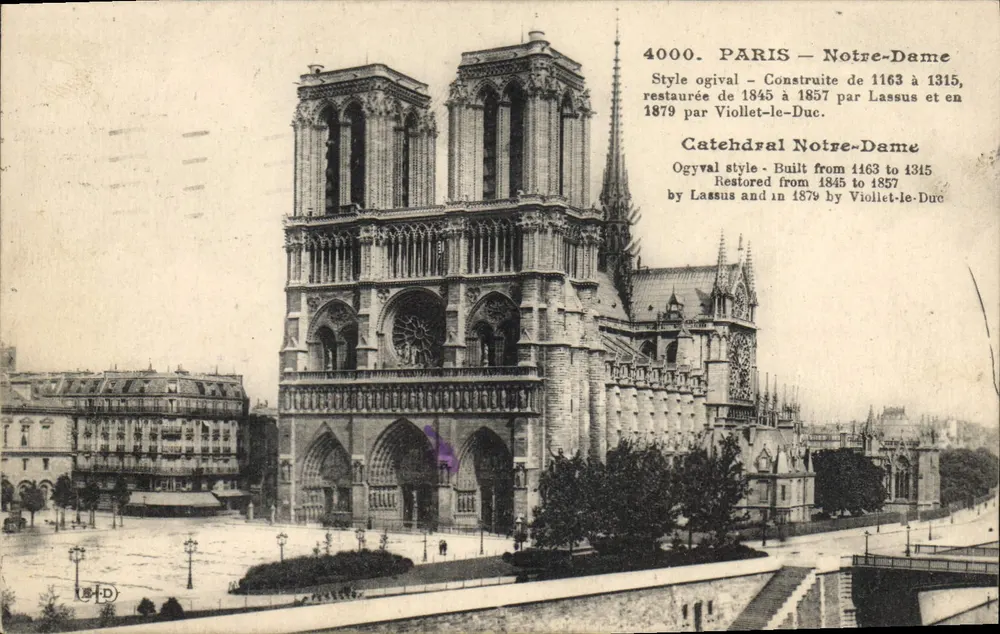 Paris — Notre-Dame — editor B.D. n°4000 - Frente