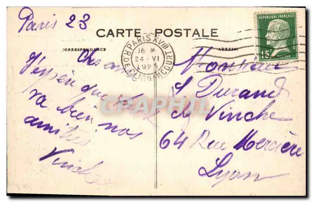 Paris — Notre-Dame — editor B.D. n°4000 - Verso