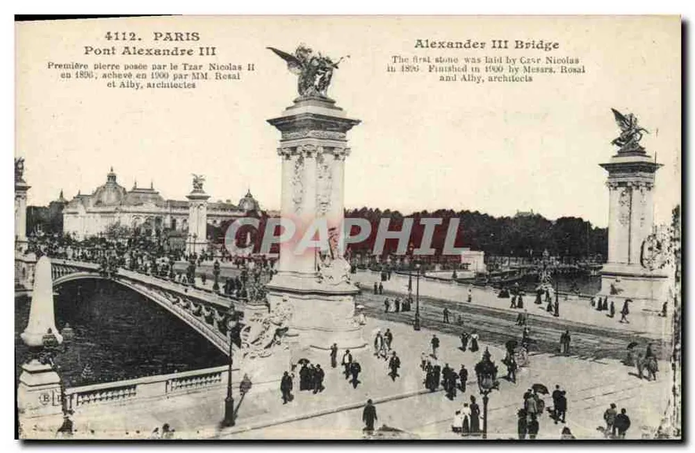 Paris — Brücke Alexandre III — Verlag IMP. E. LE DELEY, PARIS, n° 4112 - Vorderseite