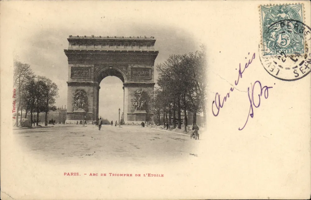 Paris — Arc de Triomphe de l'Étoile — A. Teride, Paris - Frente