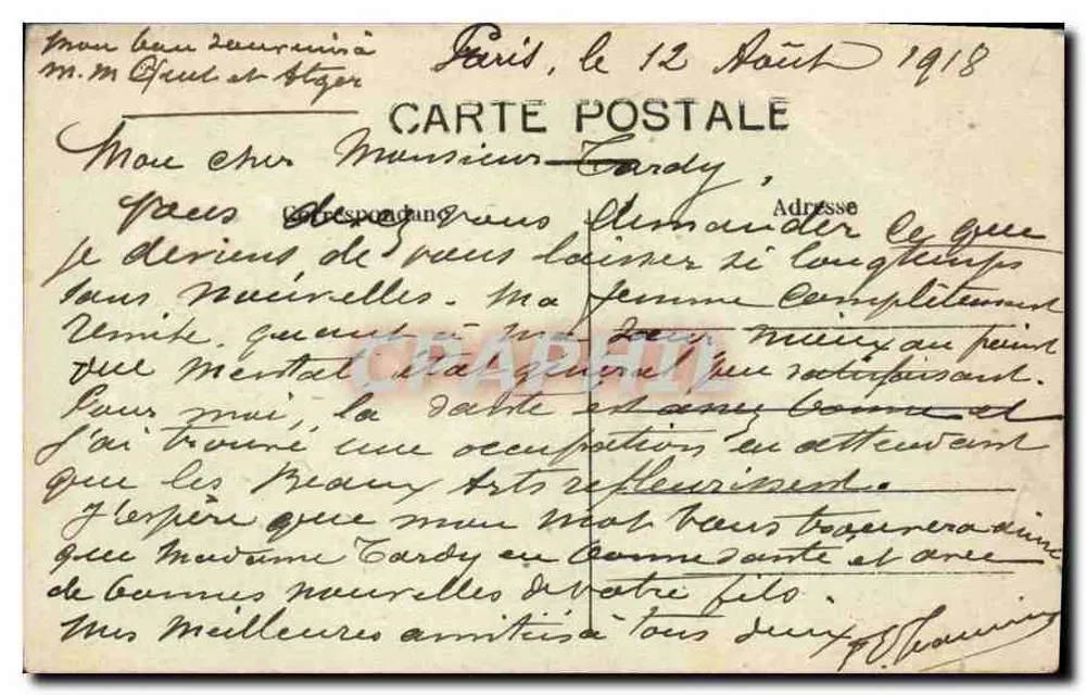 PARIS — Panorama de la Seine vers la Cité — C. M. n° 147 - Verso