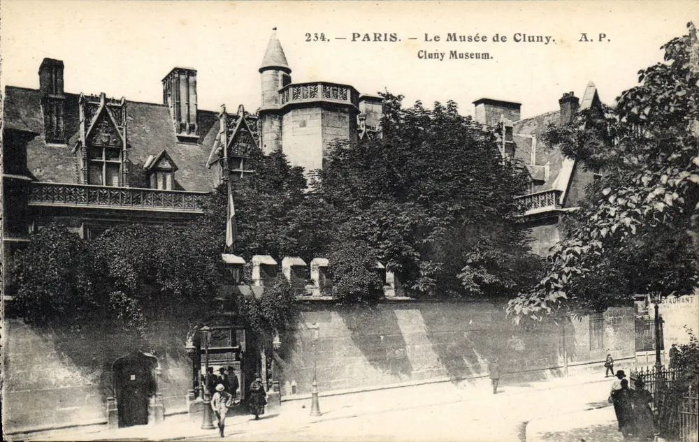 Paris — O Museu de Cluny — A.P. Staudhant, n° 234 - Frente