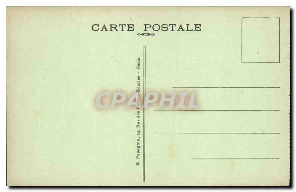 Paris — O Museu de Cluny — A.P. Staudhant, n° 234 - Verso