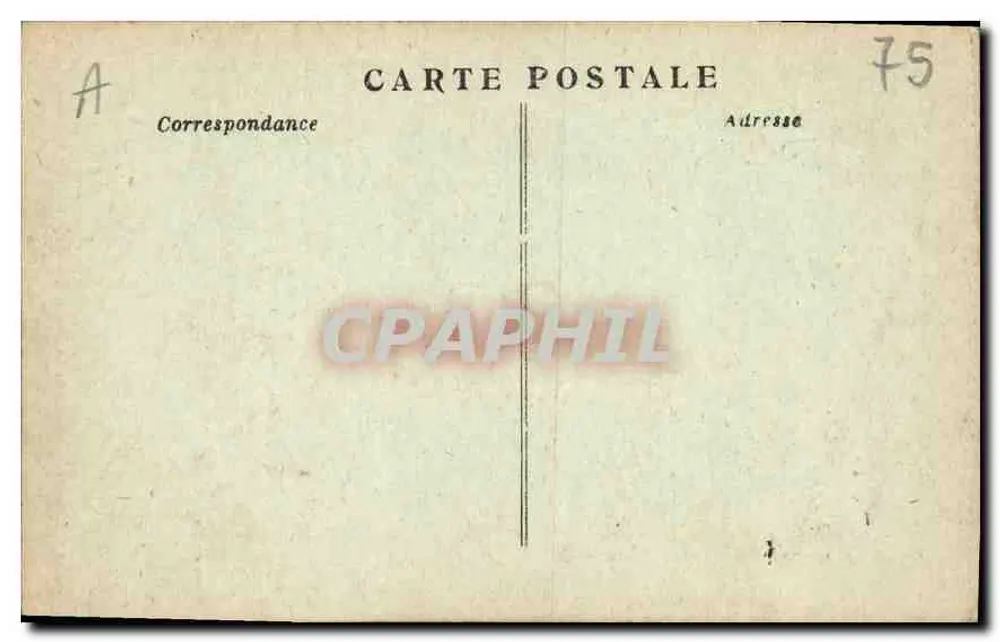 Paris — Estátua e Praça da República — J. M. T. Paris - Verso