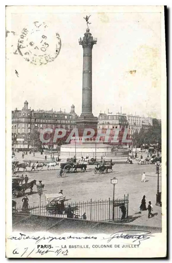 Paris — La Bastille, Colonne de Juillet — Verleger Goldenberg - Vorderseite