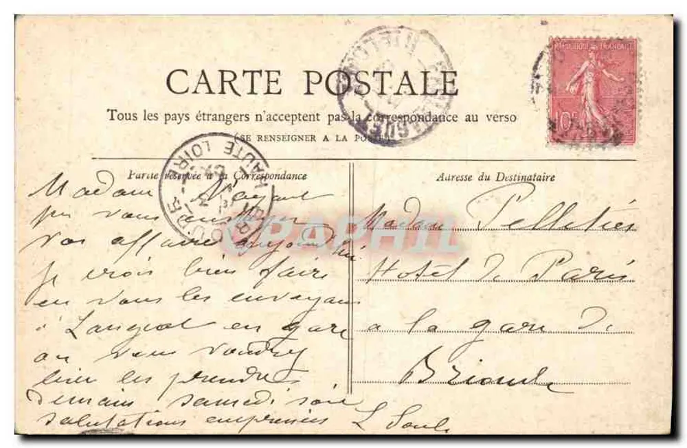 Les Invalides — Paris — Coleção Petit Journal - Verso