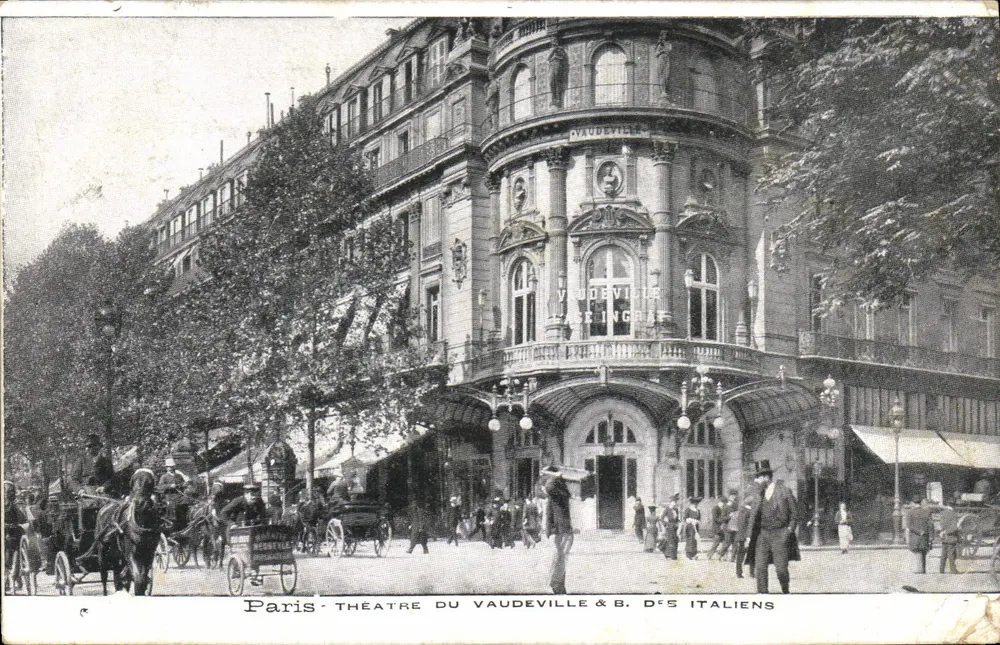 Paris - Theater des Vaudeville & B. d'És Italiens — Verlag nicht sichtbar - Vorderseite