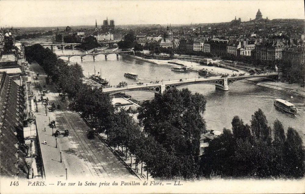 Paris — Ansicht der Seine vom Pavillon de Flore — LL. — Nr. 145 - Vorderseite