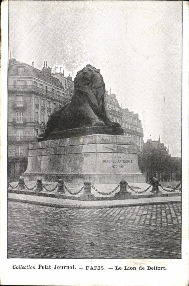Der Löwe von Belfort — Paris — Sammlung Petit Journal - Vorderseite