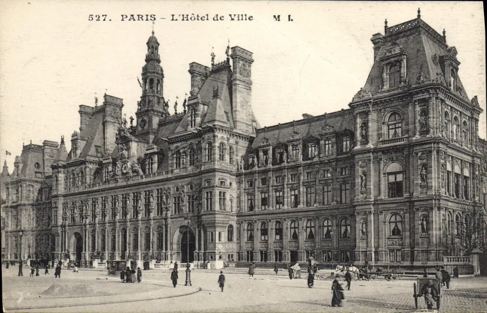 Paris — O Hotel de Ville — M. I. — n° 527 - Frente