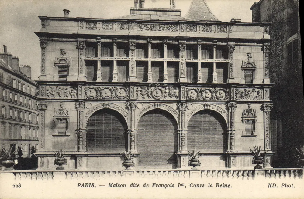 PARIS — Haus genannt François Ier, Cours la Reine — ND. Phot. n° 223 - Vorderseite