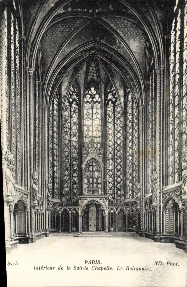 Paris. Innenansicht der Heiligen Kapelle. Das Reliquiar — ND. Phot. n°3213 - Vorderseite