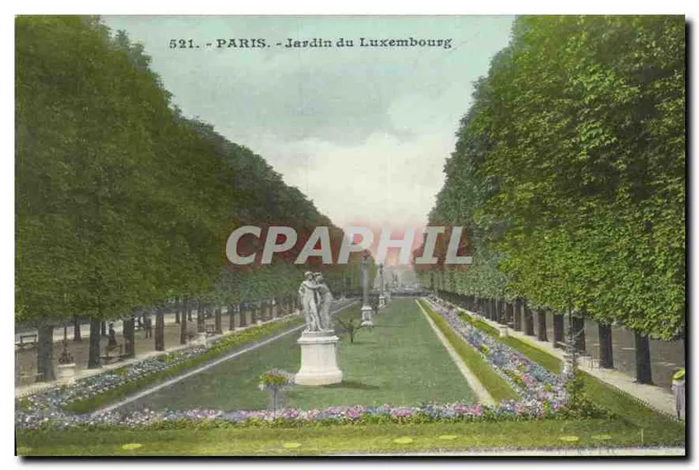 Jardim do Luxembourg — Paris — n° 521 - Frente