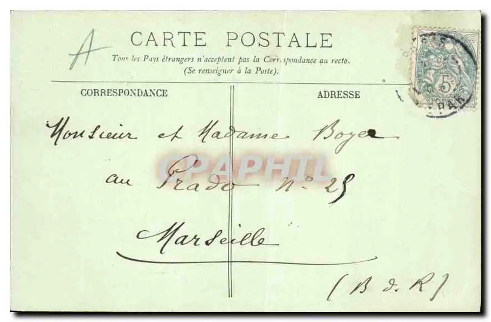 Paris — O Hôtel-de-Ville — LL. — Graphil, n° 707 - Verso