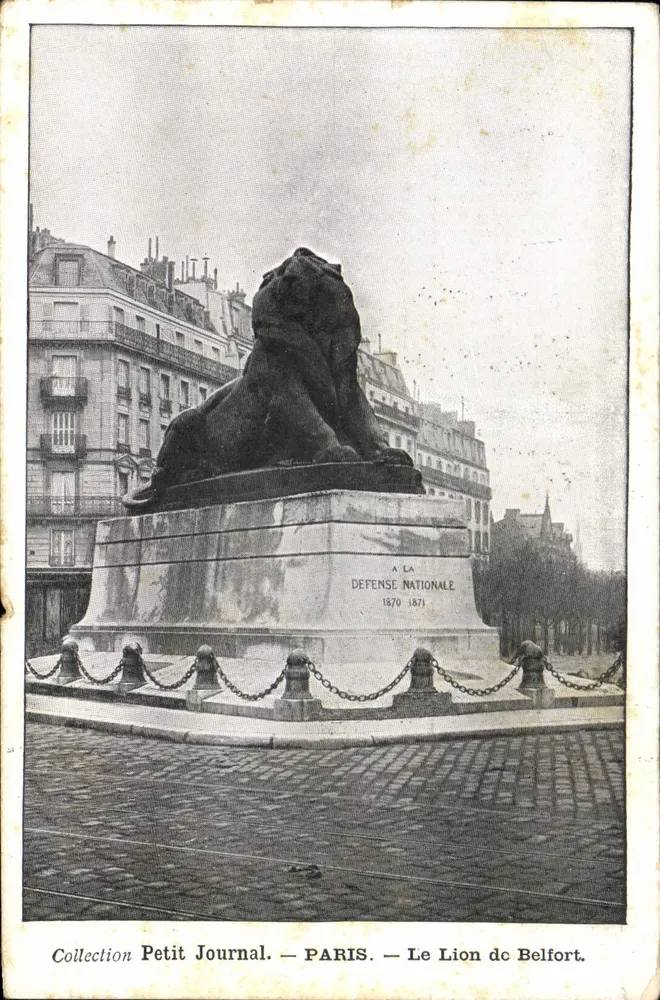 Paris — Le Lion de Belfort — Collection Petit Journal - Recto