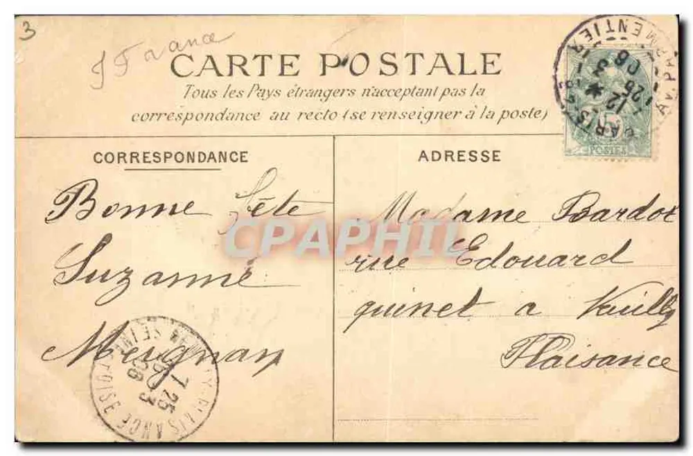 Paris — Estátuas — 42 — Pinel - Verso