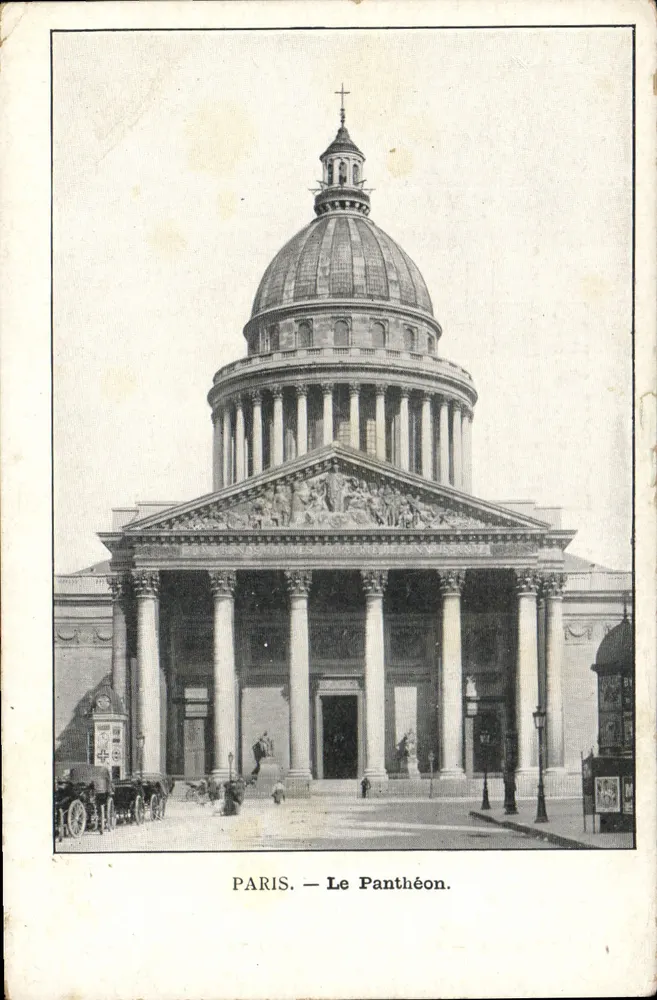 Paris — O Panteão — Coleção da Petite République, n°7 - Frente