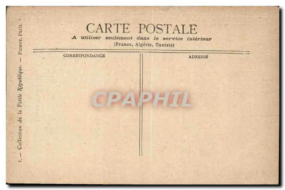 Paris — O Panteão — Coleção da Petite République, n°7 - Verso