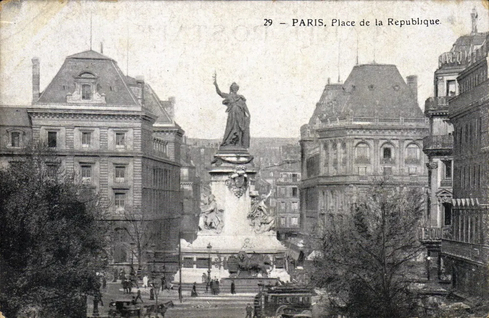 पेरिस - रिपब्लिक प्लेस — केंद्रीय स्टेट्स — प्रकाशक E. Le Deley, संख्या 29 - आगे