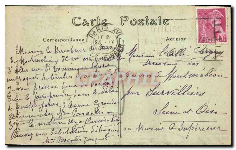 PARIS — Notre-Dame, a Nef. — ND. Fot. — n° 142 - Verso