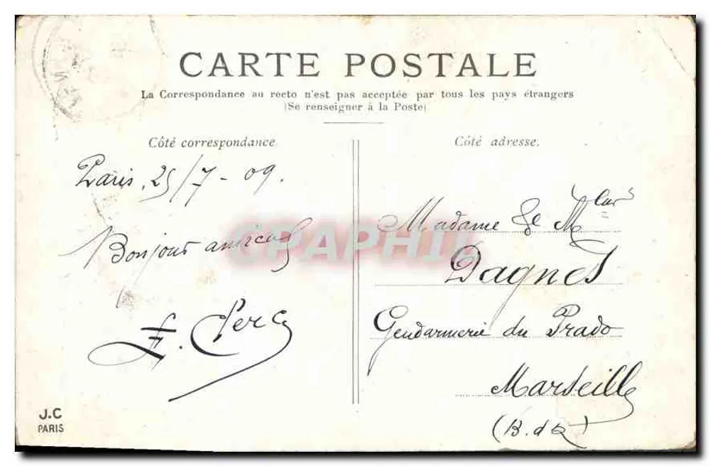 Paris — O Panteão — Editor J.C. Paris - Verso
