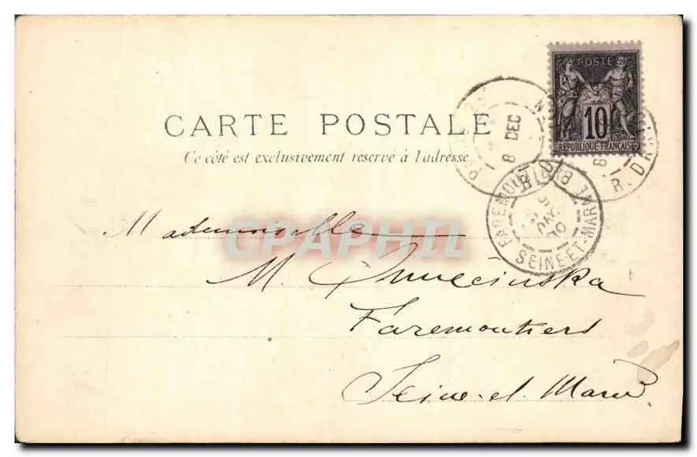 Paris — Cachoeira do Bois de Boulogne — Edições E. Lé Darcy, Rue Claude-Bernard, Paris - Verso