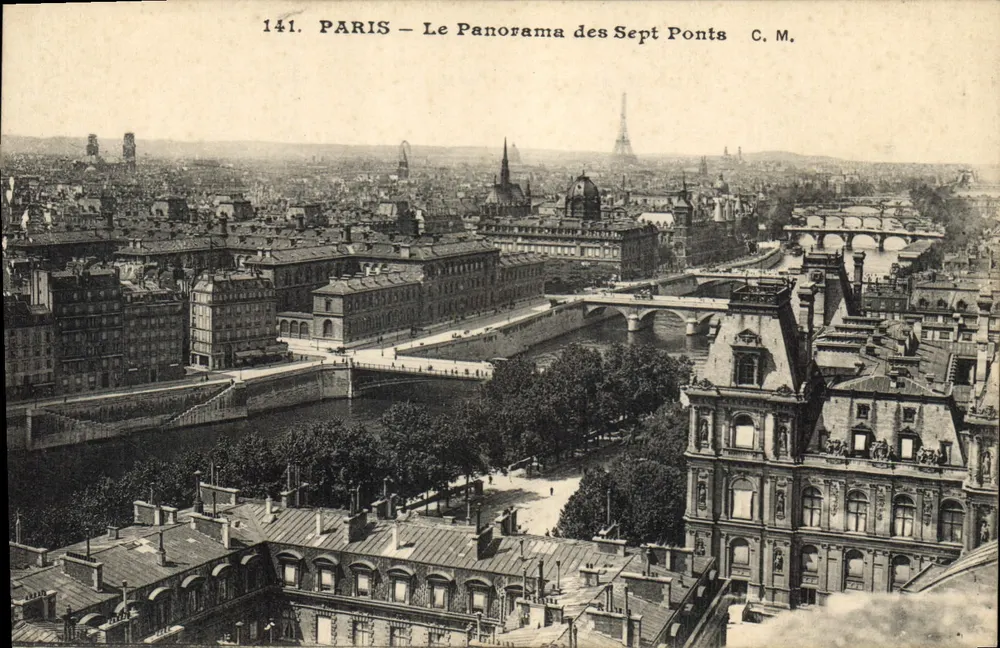 PARIS — Il Panorama dei Sette Ponti — C.M. n°141 - Recto