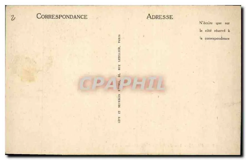 Paris - Ansicht des Tuileries-Gartens - LL - Rückseite