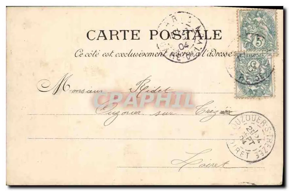 Paris — O Hôtel de Ville — L. J. & Cie, Angoulême-Paris - Verso