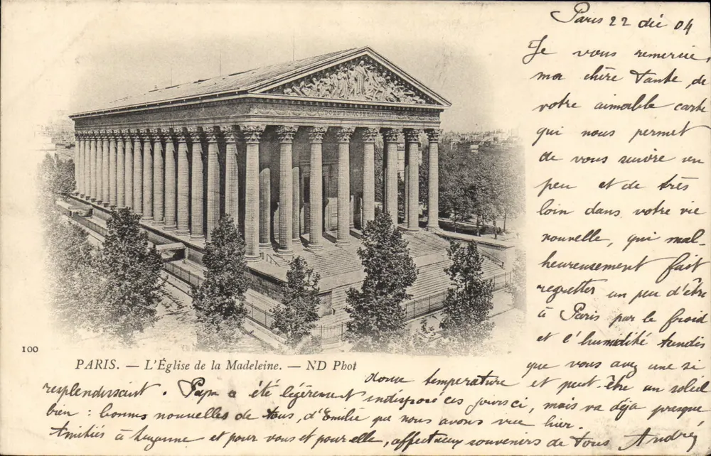 Parigi — La Chiesa di Madeleine — ND Phot n°100 - Recto