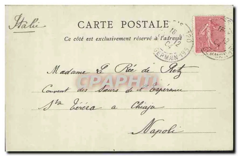Parigi — La Chiesa di Madeleine — ND Phot n°100 - Verso