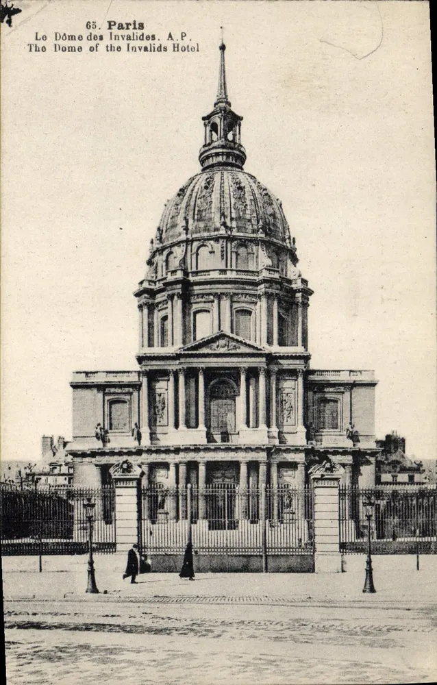 O Domo dos Inválidos — Paris — A.P. n°65 - Frente