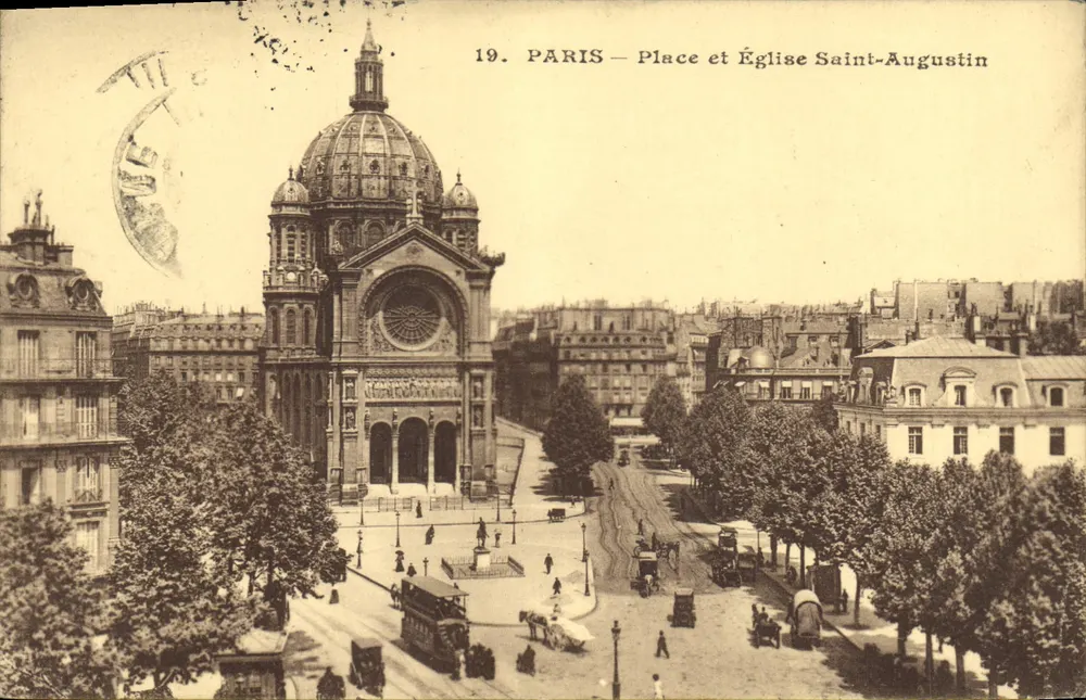 Paris — Praça e Igreja de São Agostinho — A. P. Paris, n°19 - Frente