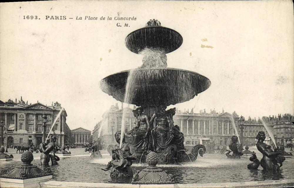Paris — A Praça da Concórdia — C. M. — 1693 - Frente