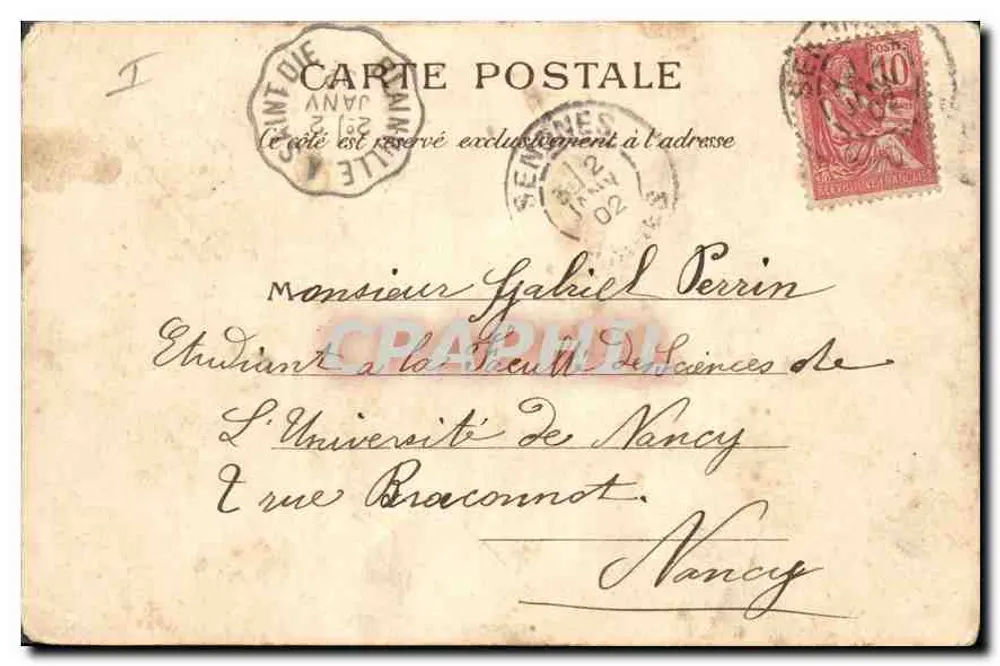Femme en tenue de marin — scène de pont de navire — éditeur SIREY - Verso