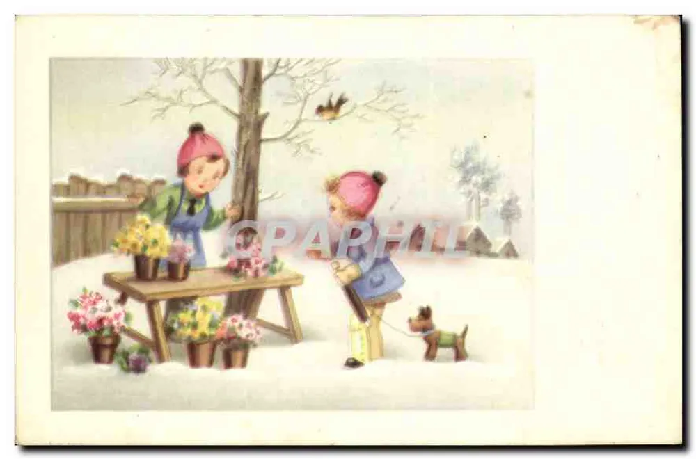 Crianças brincando com flores no inverno — editor Charme, n° 918 - Frente